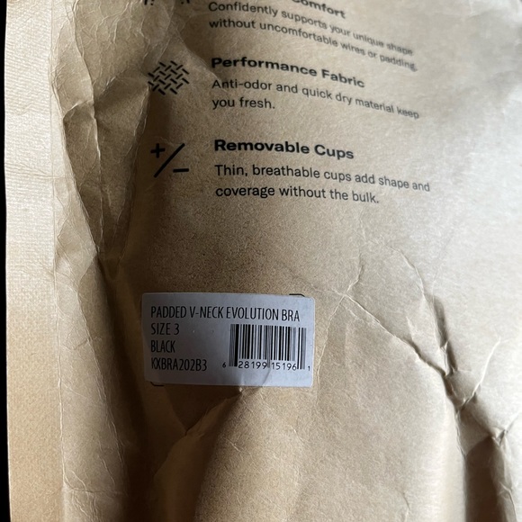 BNWT Black Padded Evolution Bra size 3 - Picture 3 of 3
